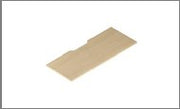 Straight worksurface w/cord cutout — Verdure S