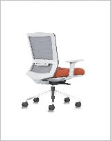 Iron Task Chair, Mesh back with upholstered — Iron Ii