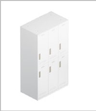 6-door locker — Steelbox