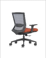 Iron Task Chair, Mesh back with upholstered — Iron Ii