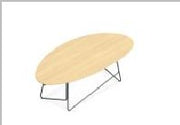 Occasional table with oval top — Universal Tables (Veneer)