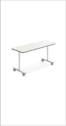 Flip-top training table without modesty panel — Modit