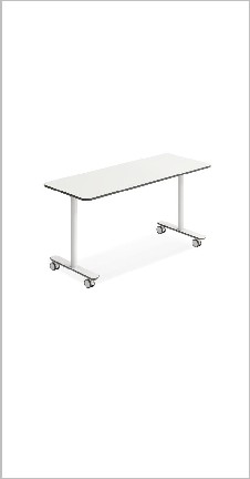 Flip-top training table without modesty panel — Modit