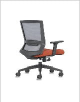 Iron Task Chair, Mesh back with upholstered — Iron Ii