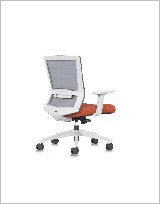 Iron Task Chair, Mesh back with upholstered — Iron Ii