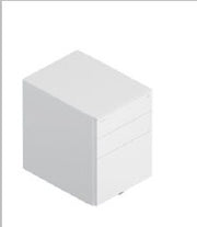 3-drawer B/B/F mobile pedestal — Steelbox
