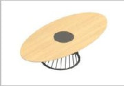 Occasional table with oval top — Universal Tables (Veneer)