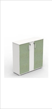 Storage cabinet with locking fabric doors — M Cabinet