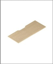 Straight worksurface w/cord cutout-HAT — Verdure S