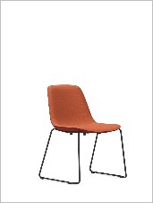 MJ Guest chair, Armless with sled base — Mj