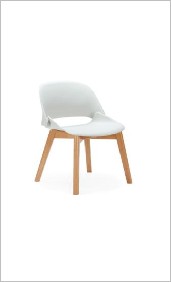 Ducky Multipurpose Chair, Plastic with veneer 4- — Ducky Chair Stool