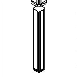 X-shaped 4-way post — Surflex Accessories
