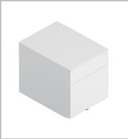 2-drawer B/F mobile pedestal — Steelbox
