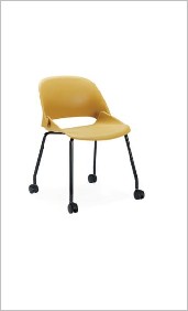 Ducky Multipurpose Chair, Plastic with metal 4-leg — Ducky Chair Stool