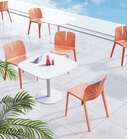 Plis Stackable Chair,Plastic with 4-leg — Plis