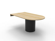 Drum Base D-End Table