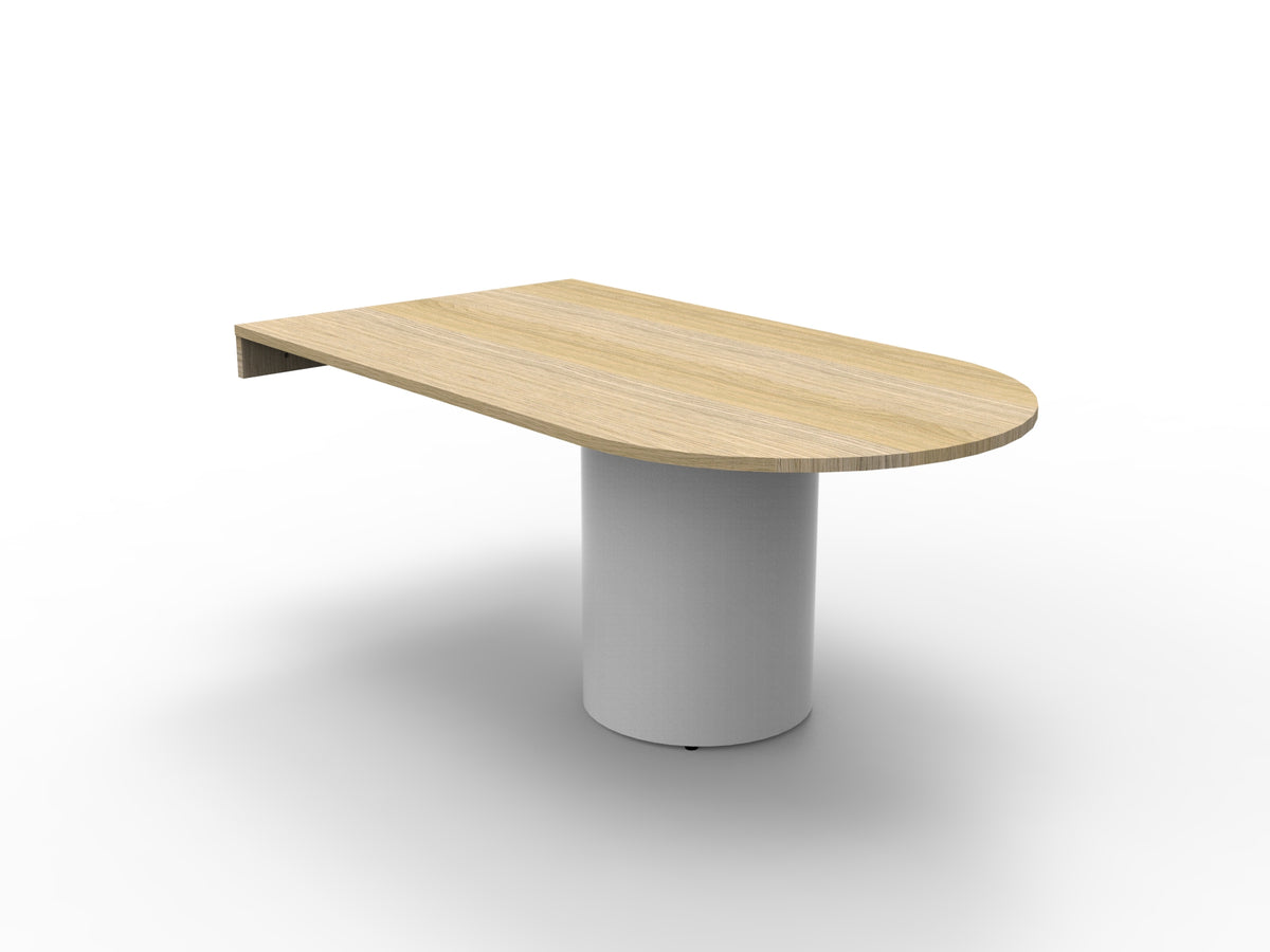 Drum Base D-End Table