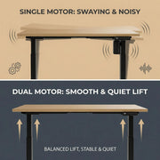 The Desk Space | Dual Motor Electric Standing Desk | 5-Year Warranty | Melbourne Stock